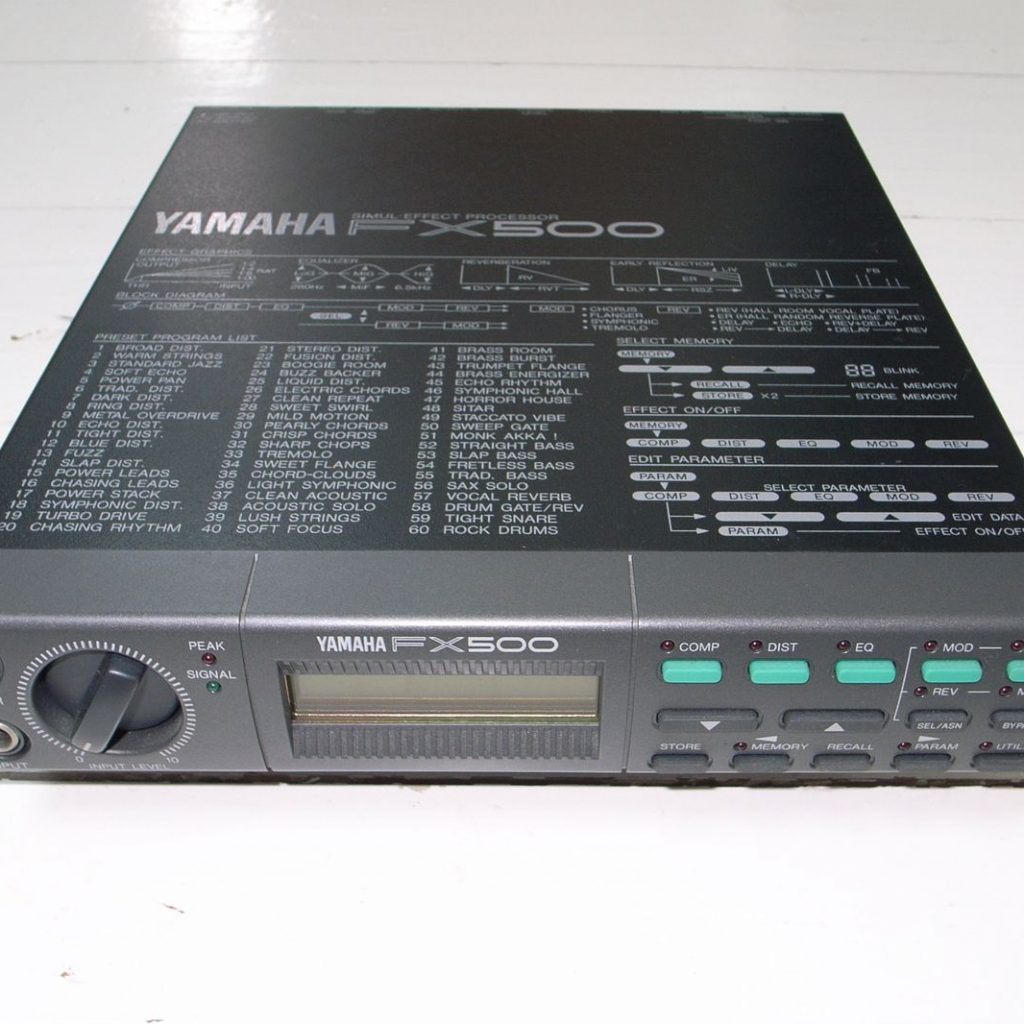 新機材）ヤマハFX500。まあ、厳密にはペダルじゃないんだけど、マジで